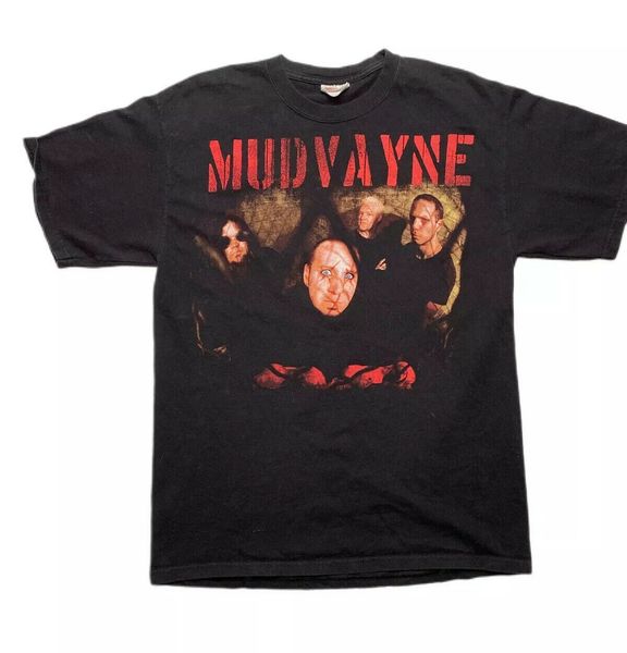 

vintage mudvayne t shirt the new game tour black size medium sport hooded sweatshirt hoodie