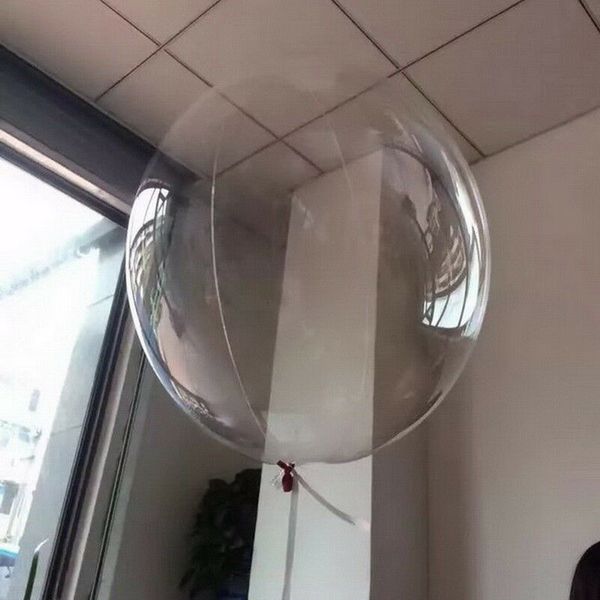 

50pcs 12/18/20/24/36 inch inflatable bobo balloon transparent globes birthday party supplies wedding baby shower decoration 1027