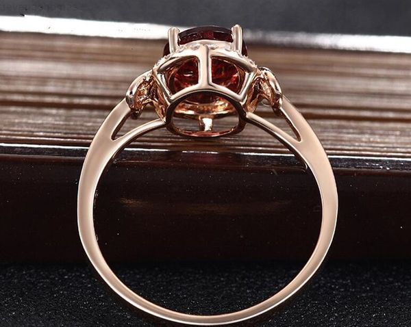 

love fashion rose rhinestone gold propose mixed red crystal ring eu size 6 to 10, Silver