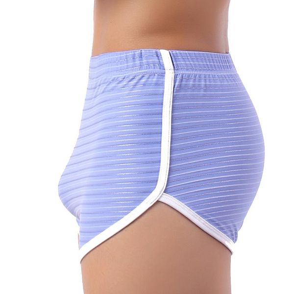 

бренд мужское нижнее белье боксер шорты мужчины полосатые спортивные шорты удобные свободные домашние спящие трусы сексуальные мужские труси, Black;white