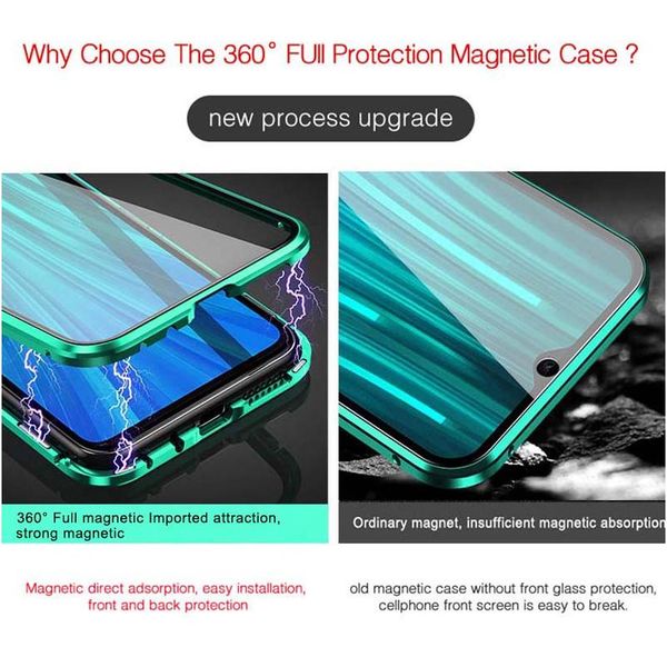 

double sided glass magnetic case for xiaomi redmi note 9 pro 9s 8 7 pro redmi 8 9 9a k2 jllhxo