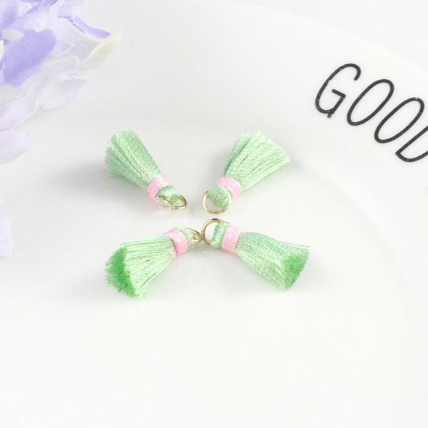 

10pcs 1.5cm mini polyester thread tassel pendant for jewelry making diy bracelet cellphone pendant finding craft tassels h jllhxd