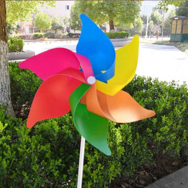 DIY Windmill Party Decor Pinwheel Whirligig Wind Chime Flor Decoração Home Jardim Garden Decorações Ornamento