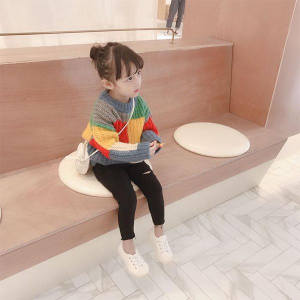 

pullover children's wear 2021 autumn fashion sweater girls parent-child, Blue