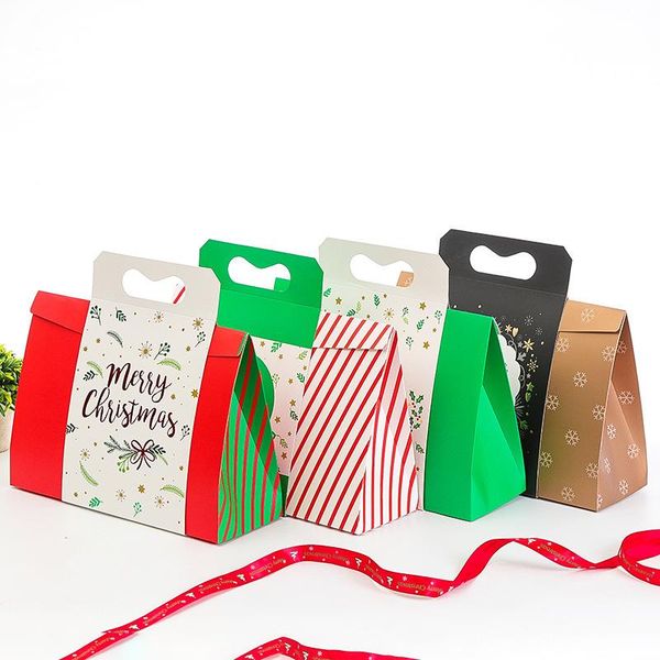 

christmas decorations for home papercut light box packaging christmas gift box paper packaging bags with handles natale navidad