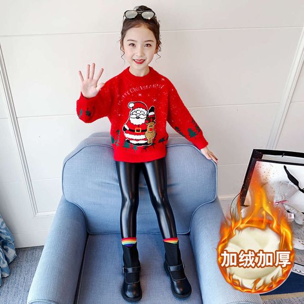 

foreign girls' t-neck autumn 2020 new sle pullover sweater little girl's t-shirt winter children's wear, Blue