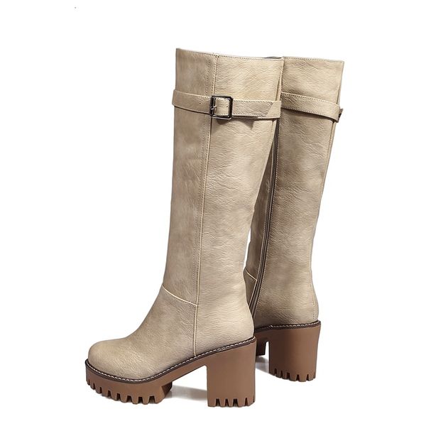 

new older 2021 retro boots, women's boots shoelaces and buckles, toe, for winter 's size 43 shoes 1 8584, Black