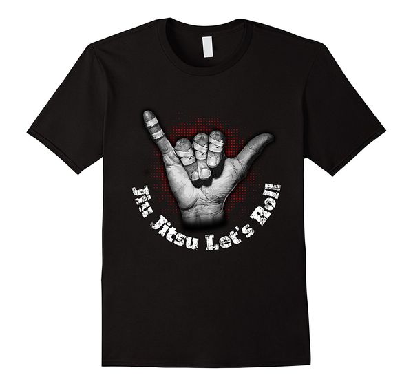 

new summer tee shirt brazilian jiu jitsu hang ten let's roll shirt cool t-shirt sport hooded sweatshirt hoodie