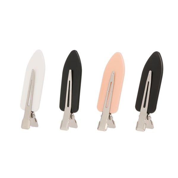 

professional hair clips no crease metal hair pins clamps snap barrettes for girls women makeup & hair styling accessories 4pcs w10700