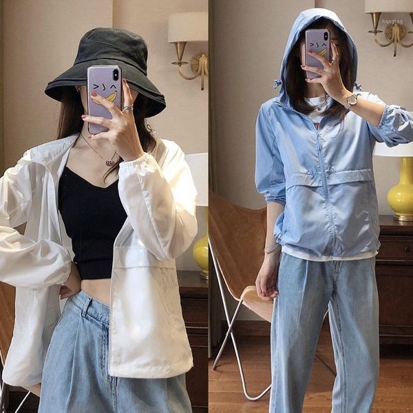 

luxury technology fabric light and thin high-end couple sunscreen women 2020 new super fire, uv and breathable coat1, Black;brown