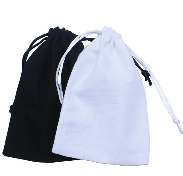 

50pcs/lot) black cotton drawstring bag recycle white cotton gift dust pouch cu bbyszg yh_pack