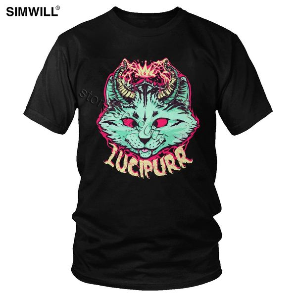 

sport lucipurr t shirt gorgeous design cotton demon cat t-shirt for men short sleeves crew neck satan devil tee harajuku apparel