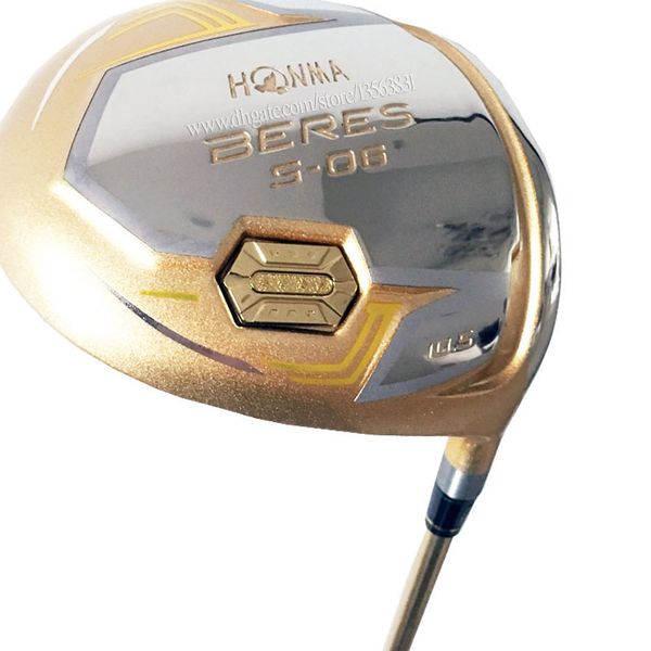 Erkekler Sağ Elde Golf Kulüpleri 4 Yıldız Honma S-06 Golf Sürücüsü 9.5 veya 10.5 Loft Club Wood R/S Flex Grafit Mil