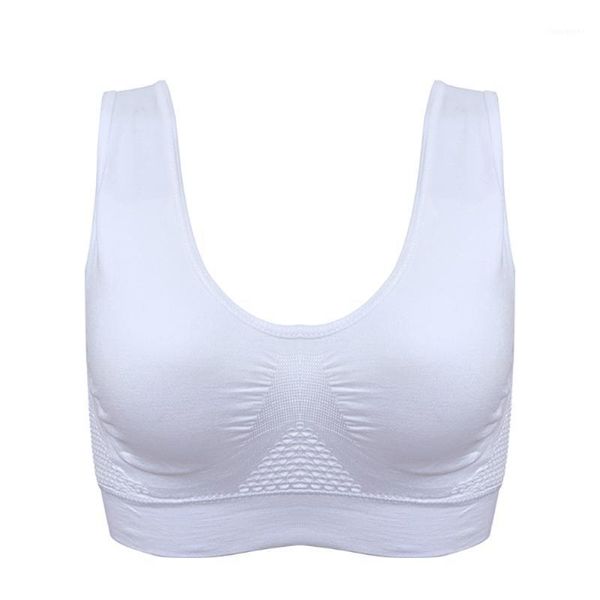

gym clothing sport bra workout for women high impact holes with removable pads stylish underwear without steel fitness bras1, White;black