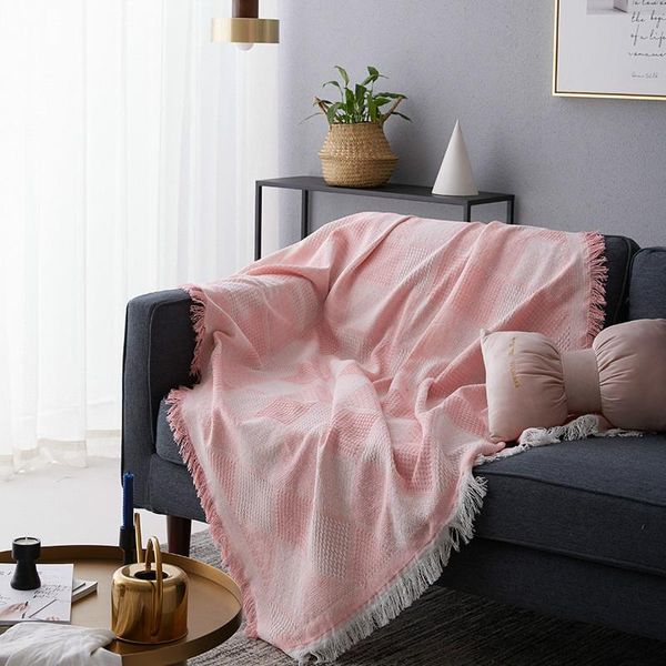 

blankets nordic throw blanket sofa plaid simple travel for bed living room tapestry carpet cover bedspread