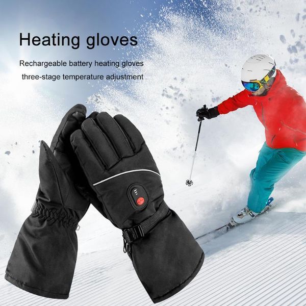 

ski gloves 1 pair winter electric heated windproof touch screen motorcycle skiing usb powered for men women1