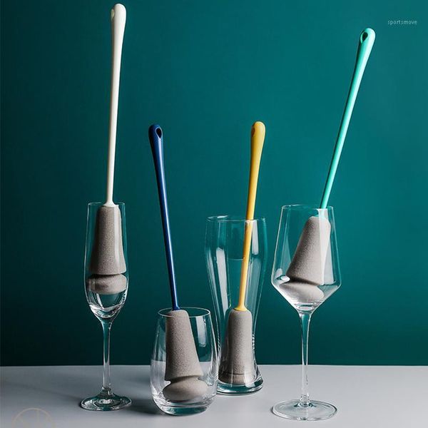 

cleaning brushes pp sponge long handle brush kitchen bathroom accessories for washing glass cups feeding bottle mugs vase1