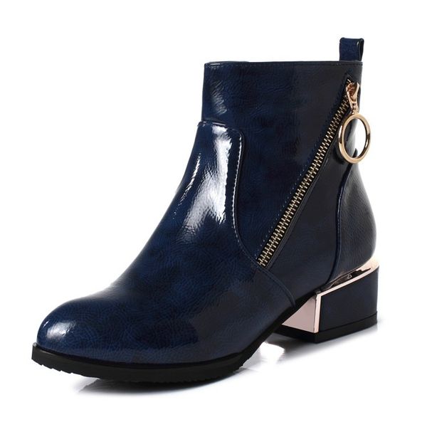 

2020 зимняя яркая середина каблука толстые боковые блестки металлические противоскользящие подошвы женские резиновые сапоги большие 40-43 u7, Black