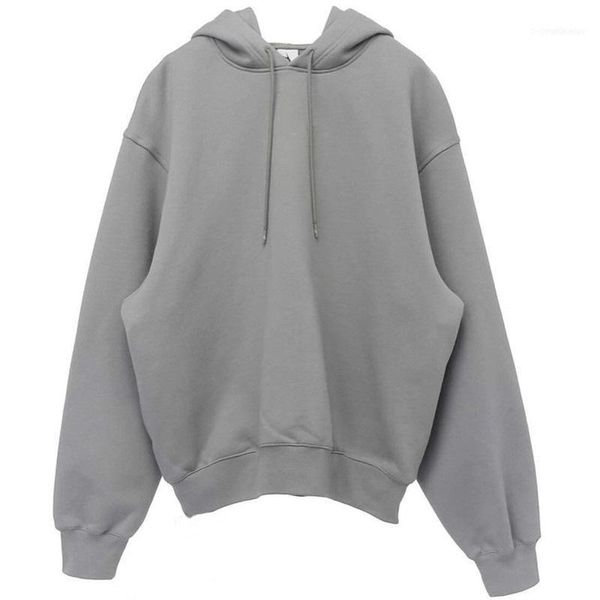 

mens hoodies high street fashion style casual long sleeve fleece hoodie fashion solid sweatshirt asian size m-xl11, Black