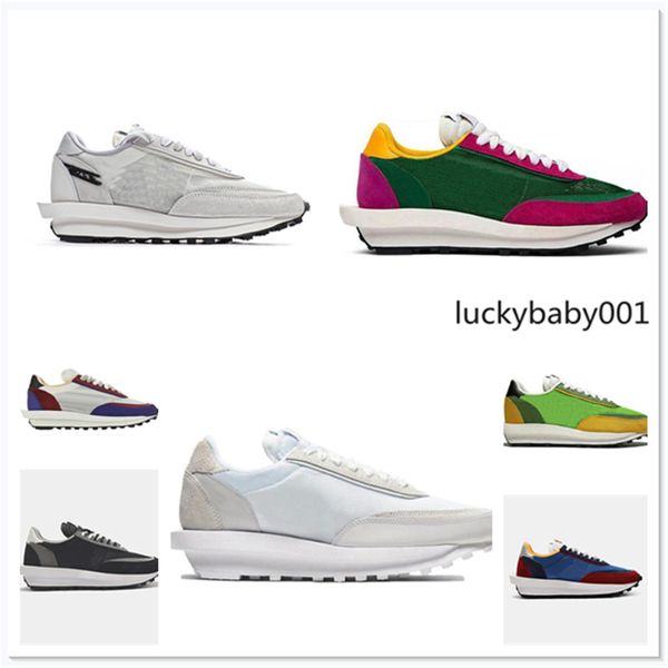 

sports sneakers ld ldv waffle xsacai daybreak casual shoes mens women chunky dunky varsity blue fashion nylon summit white platform trainers, Black