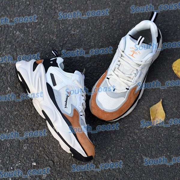 

treeperi fashion chunky running shoes beige brown us 8 eur 41.5 for men shoes south