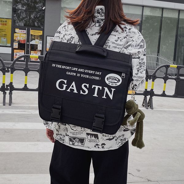 

travel lapcanvas women backpack solid female schoolbag for teenages crossbody bag square 2020 casual fashion c1030