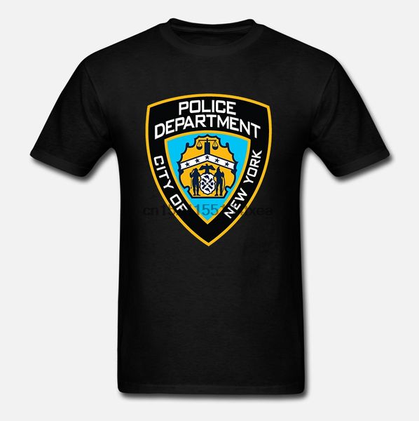 

sport new york police department logo t shirt men funky slim fit pure cotton tees special forces star war group tshirt men