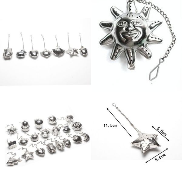 

household strainers stainless steel heart-shaped tea infuser originality portable diffuser opp with various pattern 4 06lh j1