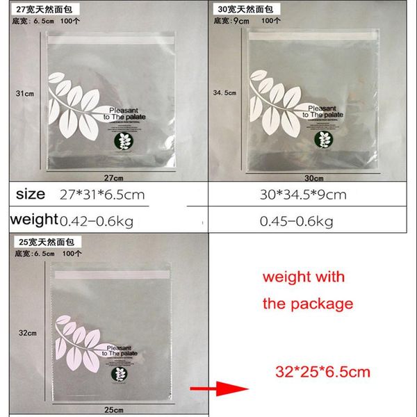 

100 шт. упаковка opp полиэтиленовый пакет прозрачный для конфеты хлеб торт кондитерская еда новейшая прибыла 7size полезная пылеустойчивый в