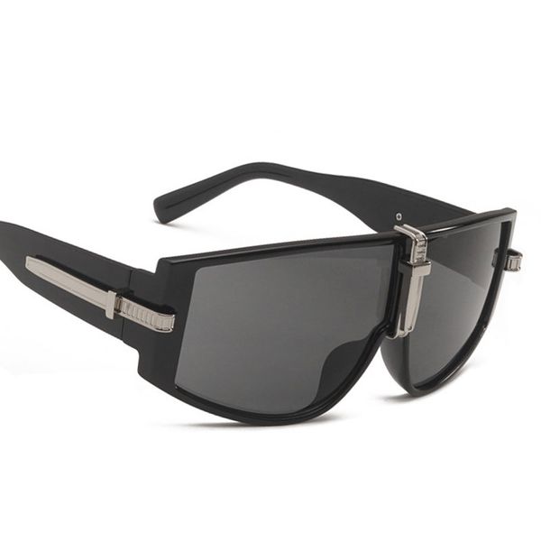 

veshion oversized square luxury goggle sunglasses men women fashion shades uv400 vintage glasses, White;black