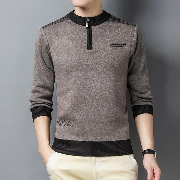 

mens sweaters for 2020 autumn winter thick warm sweaters o-neck wool sweater male knitted cashmere pullover plus size -3xl, White;black