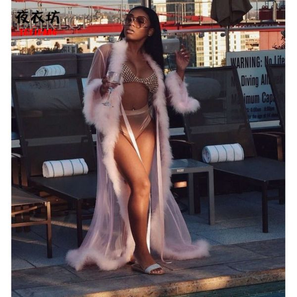 

bathrobe large seductive lingerie hairy long nightdrs, Black;white