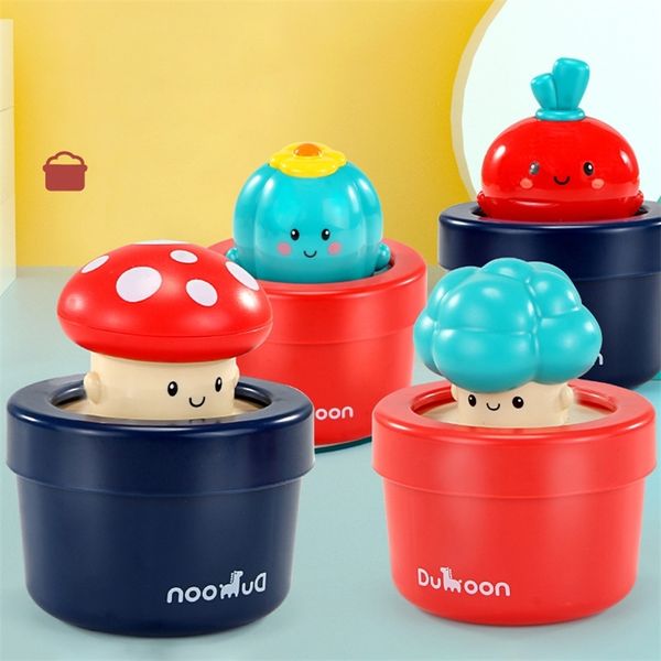 

baby shower toys grow mushrooms flower pots sprinklers showers water droplets simulation plant bath toys kids gifts 201223