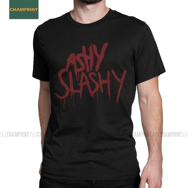 

sport ash vs the evil dead ashy slashy t shirt men cotton unique t-shirt horror movie bruce raimi sam zombie terror film groovy tee