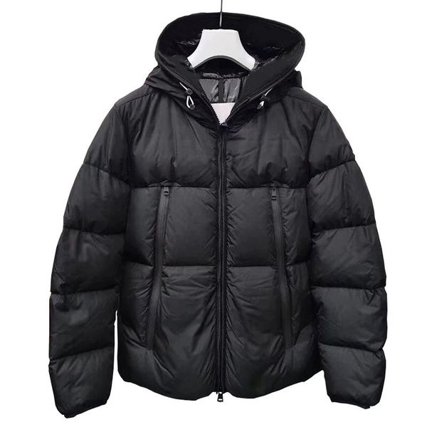 

mens down jacket coats winter embroidery jacket men women winter casual outdoor warm feather outwear keep warm classic style, Black