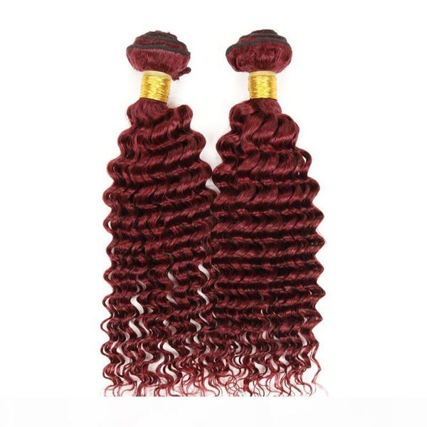 

new style burgundy hair deep curly weave 99j brazilian malaysian peruvian mongolian curly virgin hair 4pcs lot grade wine red 99j hair, Black