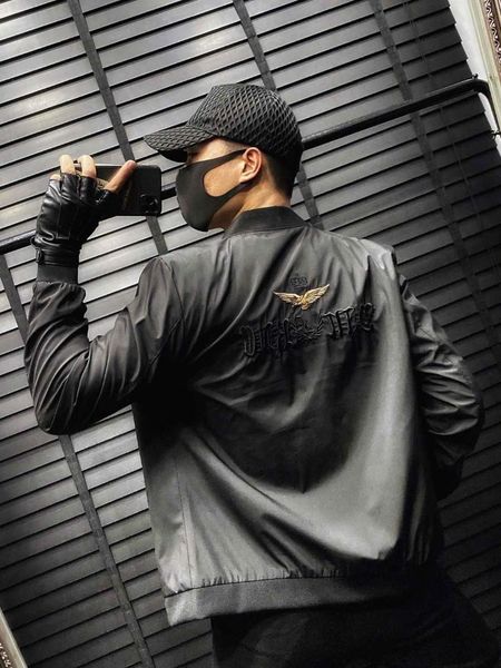 

men's jacket light luxury european jeto embroidery emperor business, White;black