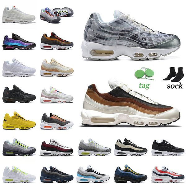 

running shoes 95s og midnight navy blue neon nyc taxi greedy laser fuchsia dark driftwood bordeaux white multi women men sneakers trainers