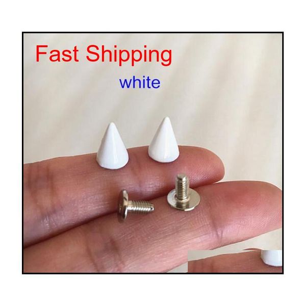

100 set metal rivet stud spikes,7*10mm colored metal screw back rivet,cone spikes,diy le qylyhi mj_fashion, Silver