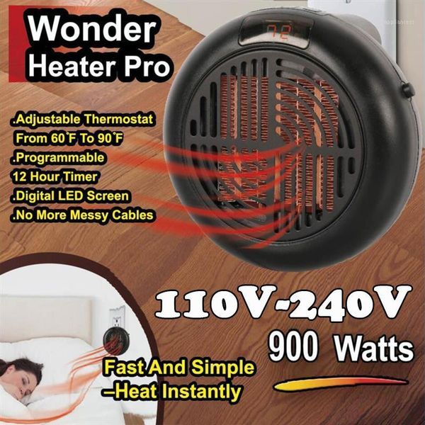 

900w electric heater mini fan heater desk110-220v remote control wall handy office stove radiator warmer for room1