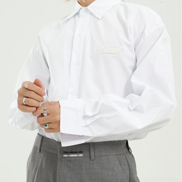 

nw4ts mtl men's wear2020 autumn new academic style solid color fashion men's couple's shirt korean long sleeve shirt eglgq, Blue