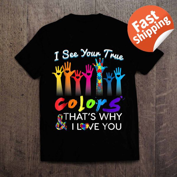 

i see your true colors hands autism awareness full size summer fashion fitness brand movie sport hooded sweatshirt hoodie men t shirt