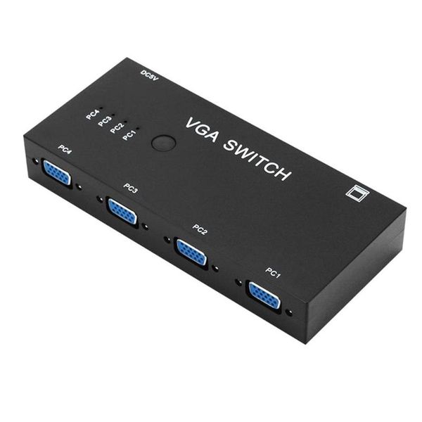 

4 in 1 out vga video switch box adapter switcher selector for lapprojector