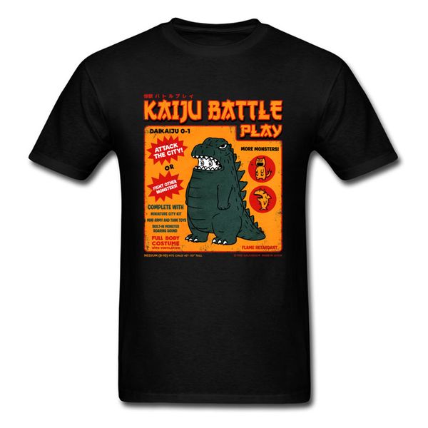 

japan kaiju costume t shirt men tshirt black cute dino tee shirts students cartoon dinosaur black sport hooded sweatshirt hoodie