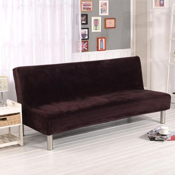 

chair covers hobbylane plush fabric fold armless sofa bed cover folding seat slipcover thicker bench couch protector1