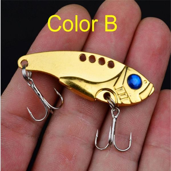 

1pcs metal vib fishing lure 11g 5.5cm vibration spoon lure crankbait artificial hard vib bait 3d eyes cicada fishin jllzhw