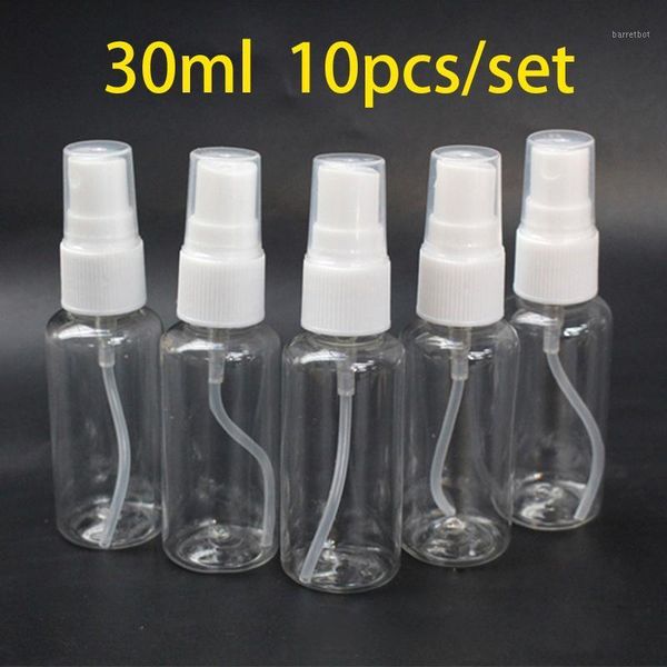 

10pcs 30/60ml plastic portable spray bottle empty perfume refillable bottles mist pump perfume atomizer bottles accessories tool1