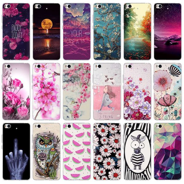 

cover flower case 5.15" coque soft silicone shell for xiaomi mi5s m5s mi 5s