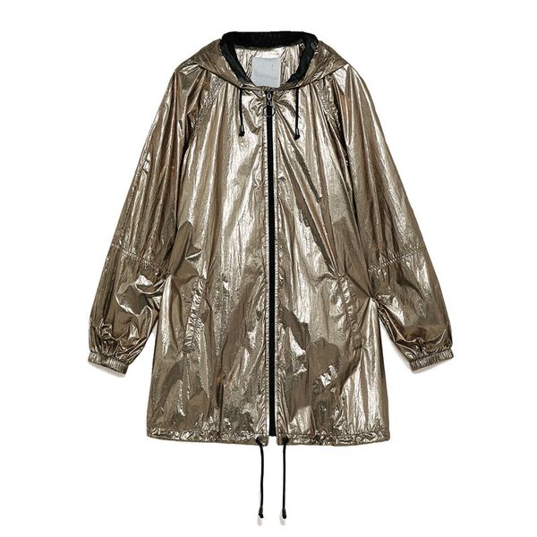 

2021 jacket with gold hoodie dwaterproof proof water thin female streetwear winter of women plus size hoodies 07z1, Black