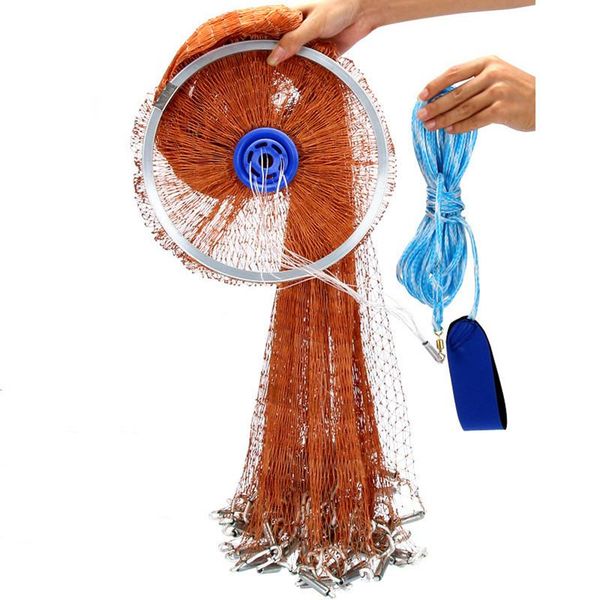 

fishing accessories usa style tire line hand throw net network cast fish trap china round rede de pesca outdoor